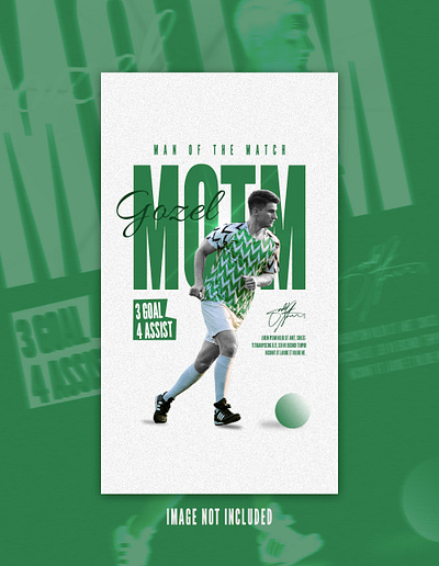 Man of the match design concept branding design football graphic design illustration sport design