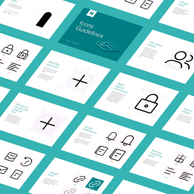 H4 system icons booklet brand icons graphic design guide icon icon canvas icon grid icon library icon pack icon set iconography icons line icons presentation product icons showcase system system icons ui visual design