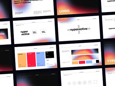 Hyperactive Design Studio Brand Guidelines brand brand identity brandbook branding logo logotype