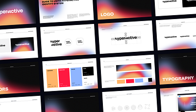 Hyperactive Design Studio Brand Guidelines brand brand identity brandbook branding logo logotype