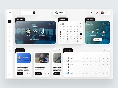 UI Design for Web App - Sport Club app app design appdesign behance dailyui dashboard design designinspiration dribbble footballapp graphic design soccer app sport app ui uidesign uidesigner ux uxdesign web app web design