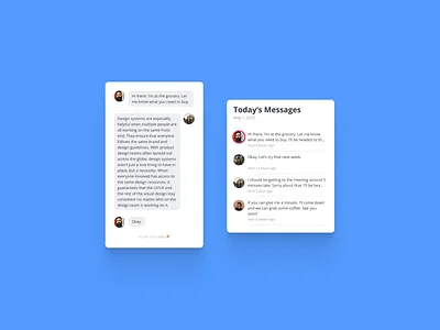 Simple Chat app design ui ux
