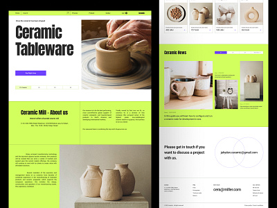 Ceramic Website Design ceramic ceramic art ceramic design ceramic landing page ceramic products ceramic store ceramic studio ceramic website ceramica ceramicartist ceramics hand made ceramics handmadeceramics landing page minimalist nanoceramic ui design ux design website