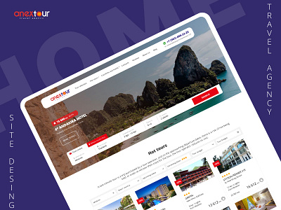Anextour. Web site desing for a travel agency desing homepage travel travel agency trips uxui web desing webdesign website design