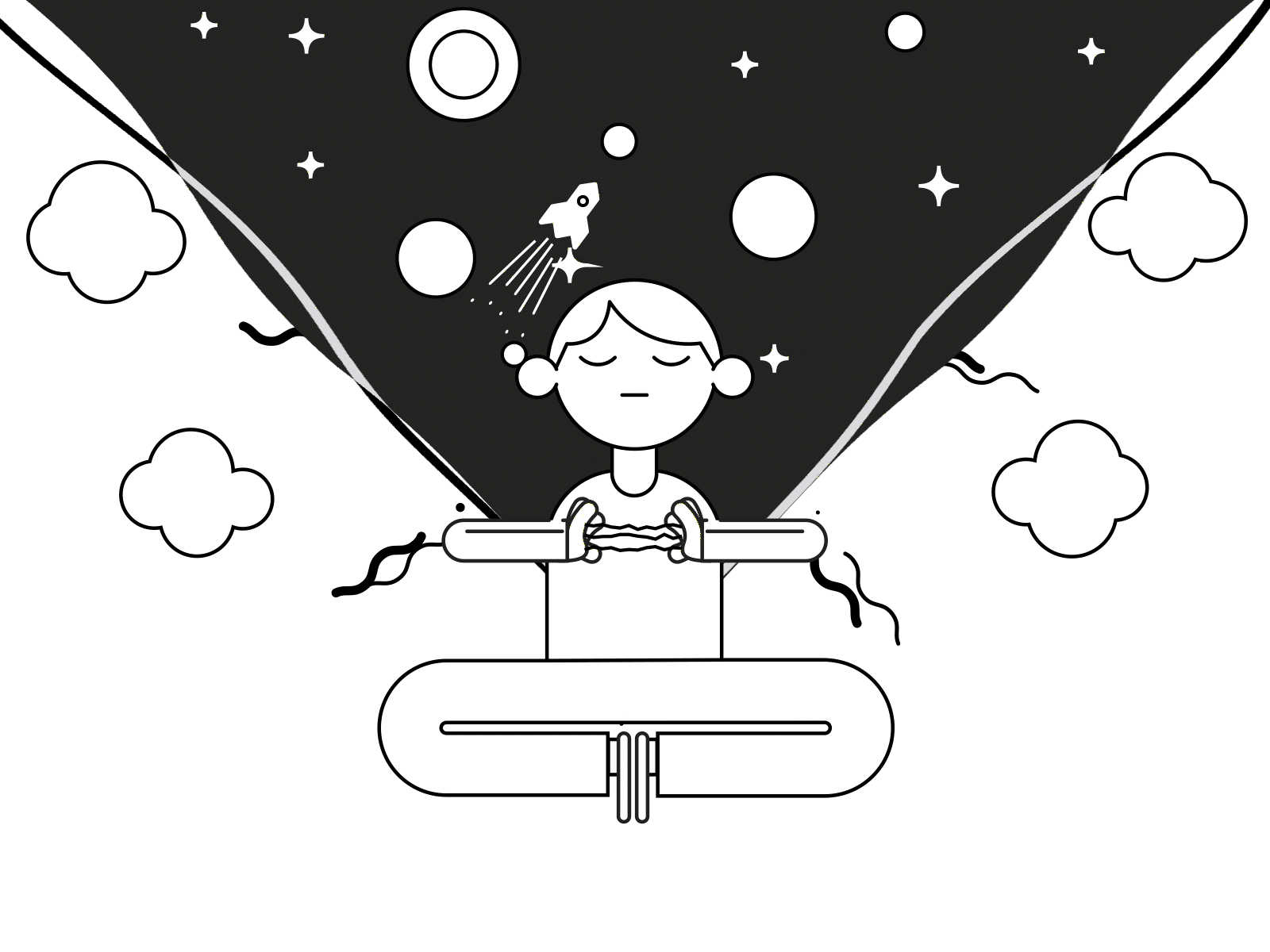 Zen animation graphic design ill illustration motion graphics vector