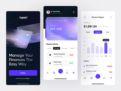 Finance app analytics app design app ui bank card design ewallet finance finance app financial fintech mobile design mobile ui money app money transfer transactions ui ux wallet wallet app