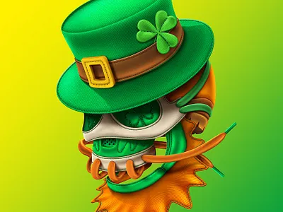 Leprechaun NFT art crypto digital painting illustration metaverse nft nfts
