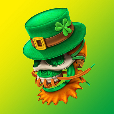 Leprechaun NFT art crypto digital painting illustration metaverse nft nfts