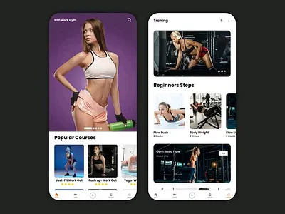 Gym adobe xd branding design figma graphics illustration ui ux