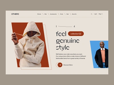 OTHERZ - Fashion Ecommerce Website boutique clean clothes eccomerce fashion lookbook shop streetwear style ui uitrends ux web web design website