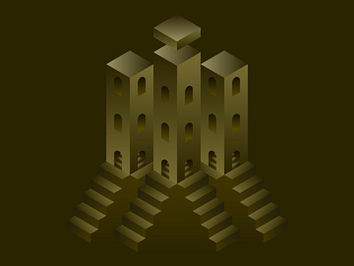 Asemaneh architecture art colour digital art geometric illustration isometric