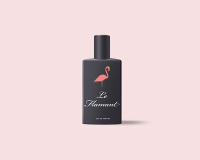 Personal project Le Flamant branding design graphic design illustration illustrator logo parfume logo