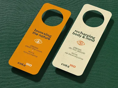 hotel door hangers body branding browse bulgaria door eye fourplus hanger hotel icon illustration ivaylo nedkov logo mind nature print recharge studio typography