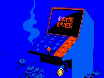 The future of blockchain gaming arcade blockchain gaming illustration money p2e tokenomics