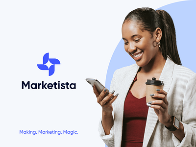 Marketista - Brand identity for a marketing company brand identity branding branding design clean logo logo design merchandise merchandise design minimal