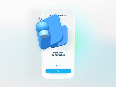 Ramadhan 3d android app design icon ios onboarding spline ui ux walkthrough