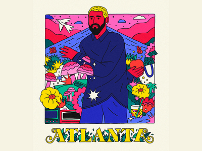 ATLANTA FAN ART atlanta poster trip