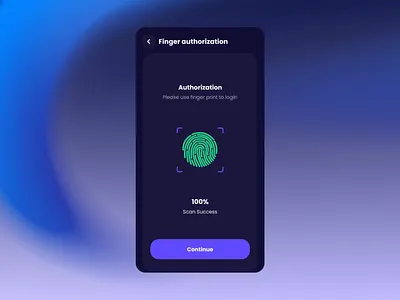 Touch ID authorization 3d authorization blur button finger focus io16 ios iphone loading login mobile motion graphics notification progress bar scanning sergushkin sergushkin.com success ui