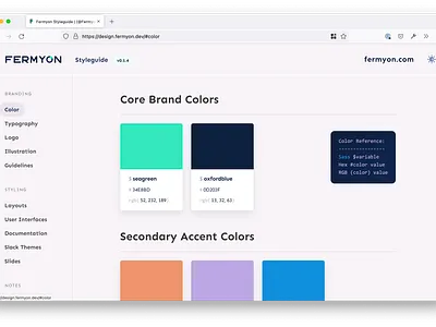 Fermyon Brand Styleguide brand branding color design fermyon palette style guide styleguide ui wasm webassembly