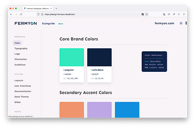 Fermyon Brand Styleguide brand branding color design fermyon palette style guide styleguide ui wasm webassembly