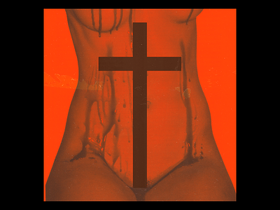 CROS(s)ES ‘The Passover’ (04) blood cross crucifix design ff3c00 graphic minimal red religion