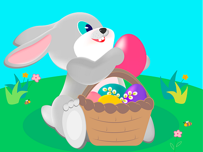 Easter bunny! bunny easter egg eggs hare rabbit symbol symbolofeaster
