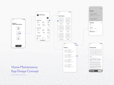 Home Maintenance design graphic design home maintenance mobile ui ui wireframes
