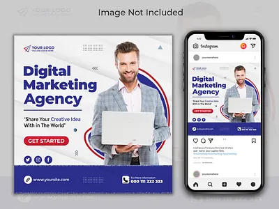 Social Media post template design website