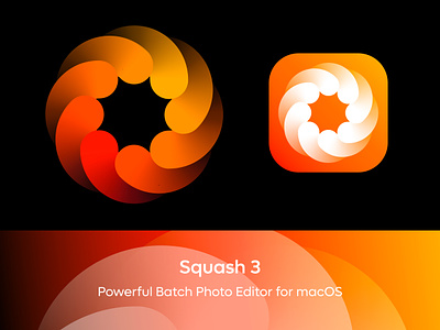 Squash logo and app icon designs app branding converting convertor editing editor icon logo motion negative photo space star