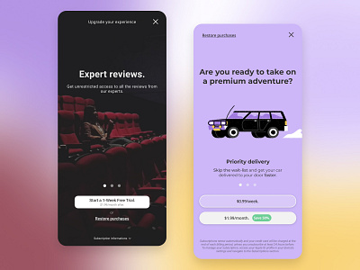 The premium choice ✨ app app design application ui design membership minimal premium screen subscription ui