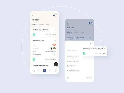 Task manager add app heksagraf manager mobile project projects task