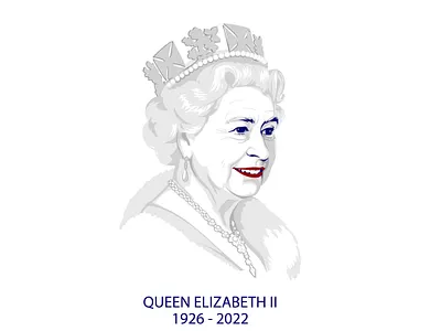 My tribute to Queen Elizabeth II branding character crown face graphic graphic design hm illustration kindom portrait queen tribute ui vector woman