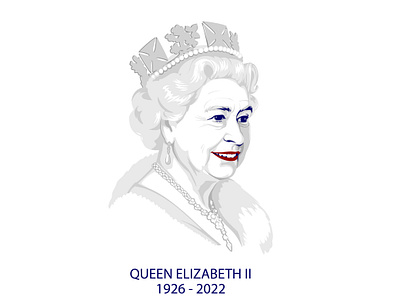 My tribute to Queen Elizabeth II branding character crown face graphic graphic design hm illustration kindom portrait queen tribute ui vector woman