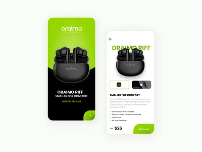 Oraimo product screens 3d animation appdesign branding design graphic design logo mobileapp motion graphics ui uidesign uiux