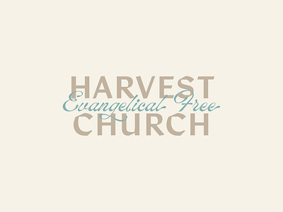 Harvest Church blues branding church design graphic design illustration logo