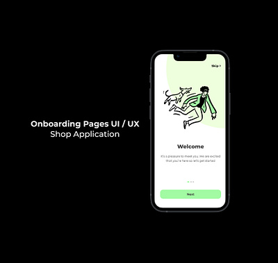 Onboarding Page design figma mobile design shop app ui ux