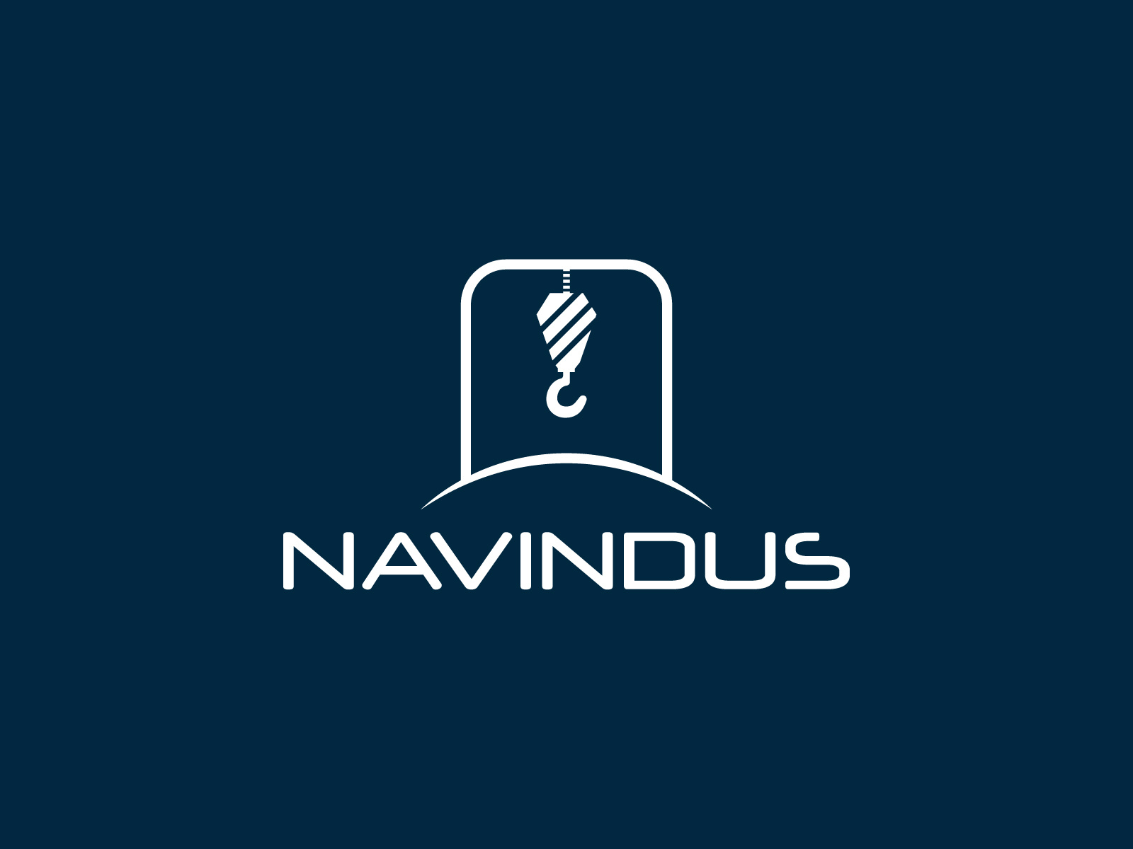 NAVINDUS | Metal Industry Logo adobe creative design adobe illustrator branding crane logo creative logo excavator logo freelance logo designer graphic design heavy metal industry logo hook logo illustrator logo logo deisgner metal builder industry logo metal industry logo minimal minimalism minimalist logo shipyard industry logo simple logo