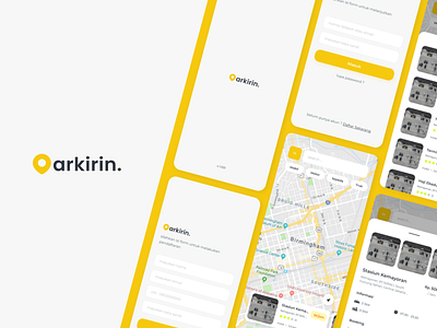 Parkirin - Parking application on mobile application design mobile app parking ui