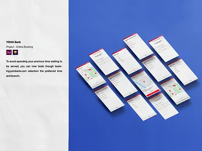 Online Booking UI Design for Bank ui ux