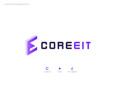 coreeit | tech logo design 3d logo data logo digital digital logo futuristic logo information technology it services logo logo logo design modern modern logo software logo software logo design tech tech logo tech logo design technology technology solutions