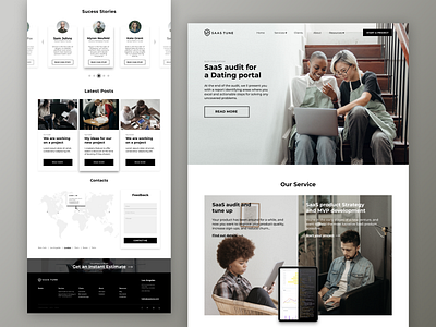 SaaS Tune - Tune-Up Your SaaS Product Website (Redesign Concept) app branding design flat illustration improve logo minimal product responsive saas tune up your saas product ui ui ux ux website