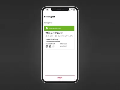Delete Button Micro-interaction animation app booking button design figma interaction ios micro microinteraction mobile motion graphics ui ux