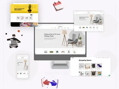 eCommerce website Mockup Design adobe photoshop branding clean ecommerce website graphic design ui