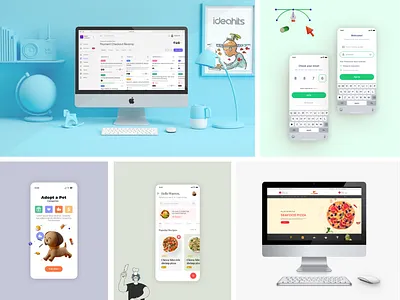 Web & App Mockup branding graphic design mobile app design ui website design