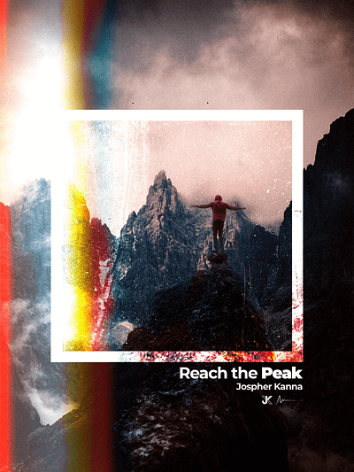 Reach the Peak art artwork design graphic design typography