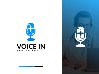 Voice in health equity logo brand identity branding clinic logo creative logo flat logo gradient logo health logo health podcast healthcare logo hospital logo and branding logo design medical logo medicine minimalist logo modern logo nursing pharma pharmacy podcast