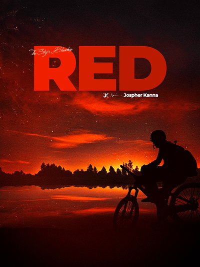 The Sky's Bleading Red art artwork design graphic design typography