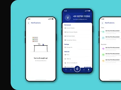Notification Ui UX Design app ui ux banking app ui ux financial app ui ux notification ui ux