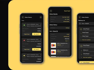 Order Details Ecommerce App Screen UI UX Design ecommerce my orders screen ui ux