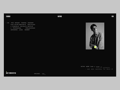 Personal Site Portfolio animation art director awwwards depo studio designer developer freelance freelancer iu lime motion graphics personal site portfolio sotd ukraine upwork ux webflow